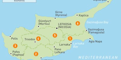 નકશો સાયપ્રસ દેશ
